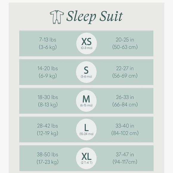 NIB Purcomfy Navy Blue Toddler Age 2-4/38-50lb Bamboo Sleep Suit XL - Picture 4 of 9